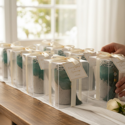 EL YAPIMI %100 DOĞAL ÖZEL GÜN HEDİYE MUMLARI